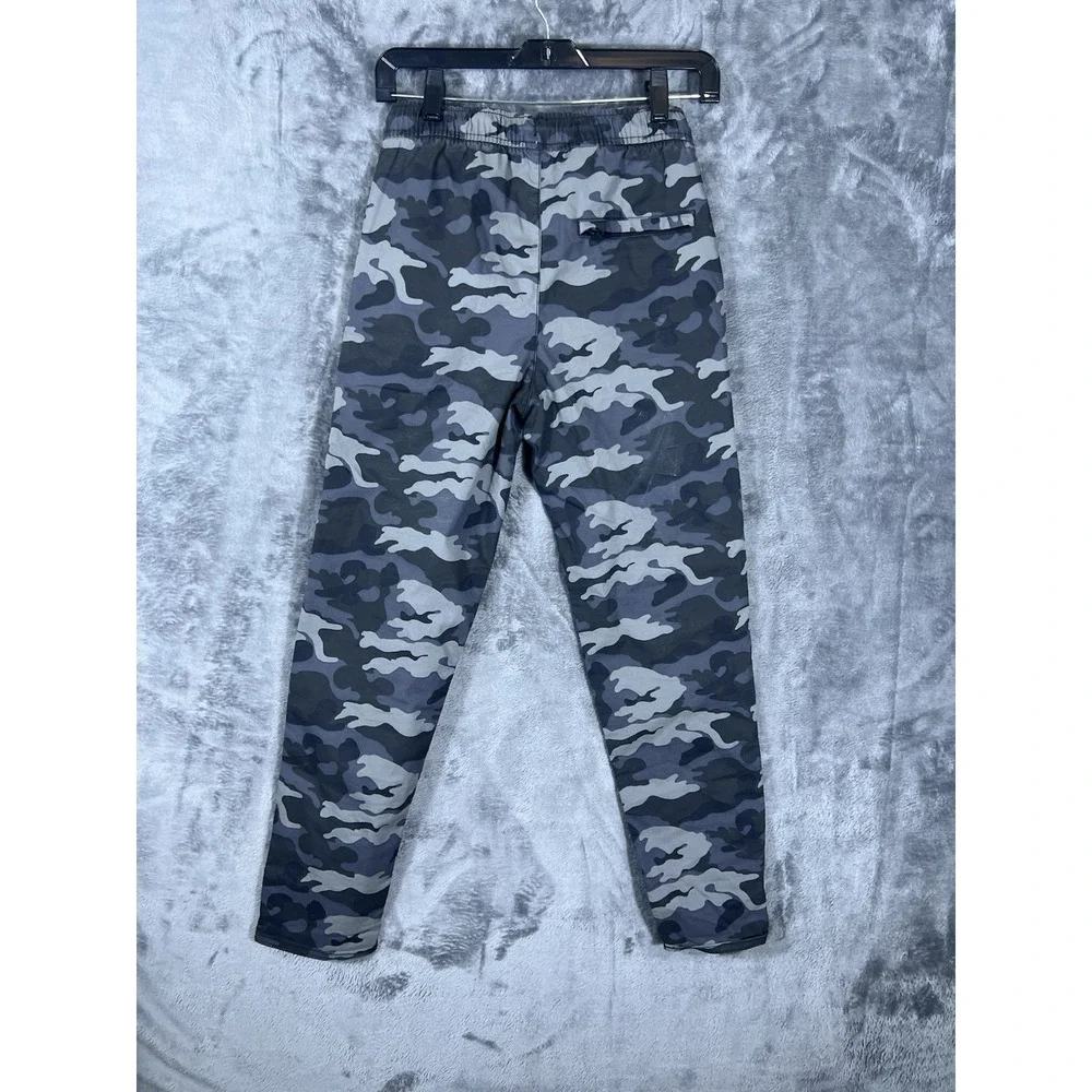 Old Navy Tech Taper Boys XL 14-16 Camo Jogger Pants Gray Blue Quick Dry Active